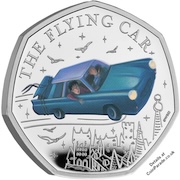 2025 Harry Potter The Flying Car 50p Silver Proof